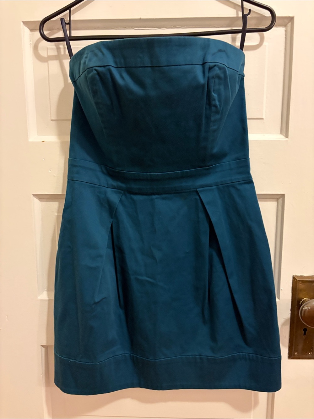French Connection Strapless Teal Dress